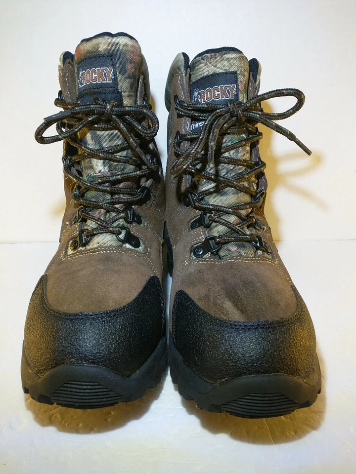 ROCKY FQ0003710 Kids' Hunting Waterproof 800G Insulated Boot Size 6M Excellent - Image 2 of 4