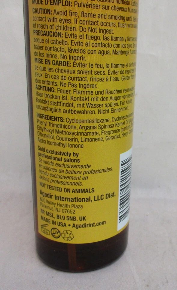 Tratamiento en aerosol de aceite de argán Agadir 5,1 OZ sin caja Foto 2 de 4