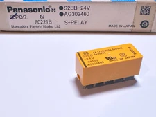 1X S2EB-24V AG302460 Panasonic PCB Power Relay 24VDC 4PST 2NO/2NC 4A