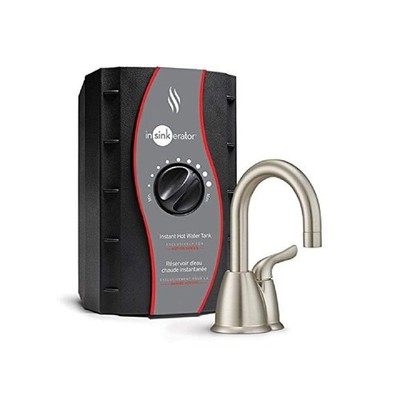 InSinkErator H-HOT150SN-SS Instant Hot Water Dispenser System with Stainless ...