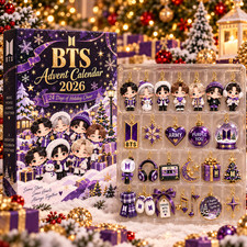 BTS Advent Calendar 2026 24 Days Christmas Ornament Gift Set for ARMY Fans