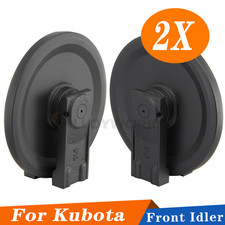 2PCS Front Idler Wheel For Kubota K008 K008-3 KX008-3 KX008-5 U10-3 U10-5 U10-2