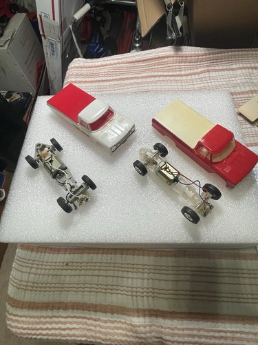 Vintage Eldon Dodge D-100 Slot Cars