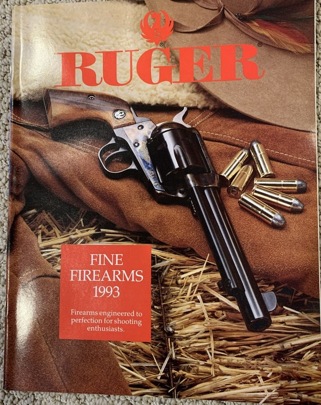 1993 Ruger Vintage Firearms catalog 