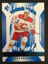 2023-24 Sp - Rookie Authentics Jakob Pelletier #134 Blue Rookie (RC) Flames 🔥