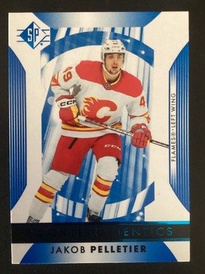 2023-24 Sp - Rookie Authentics Jakob Pelletier #134 Blue Rookie (RC) Flames  