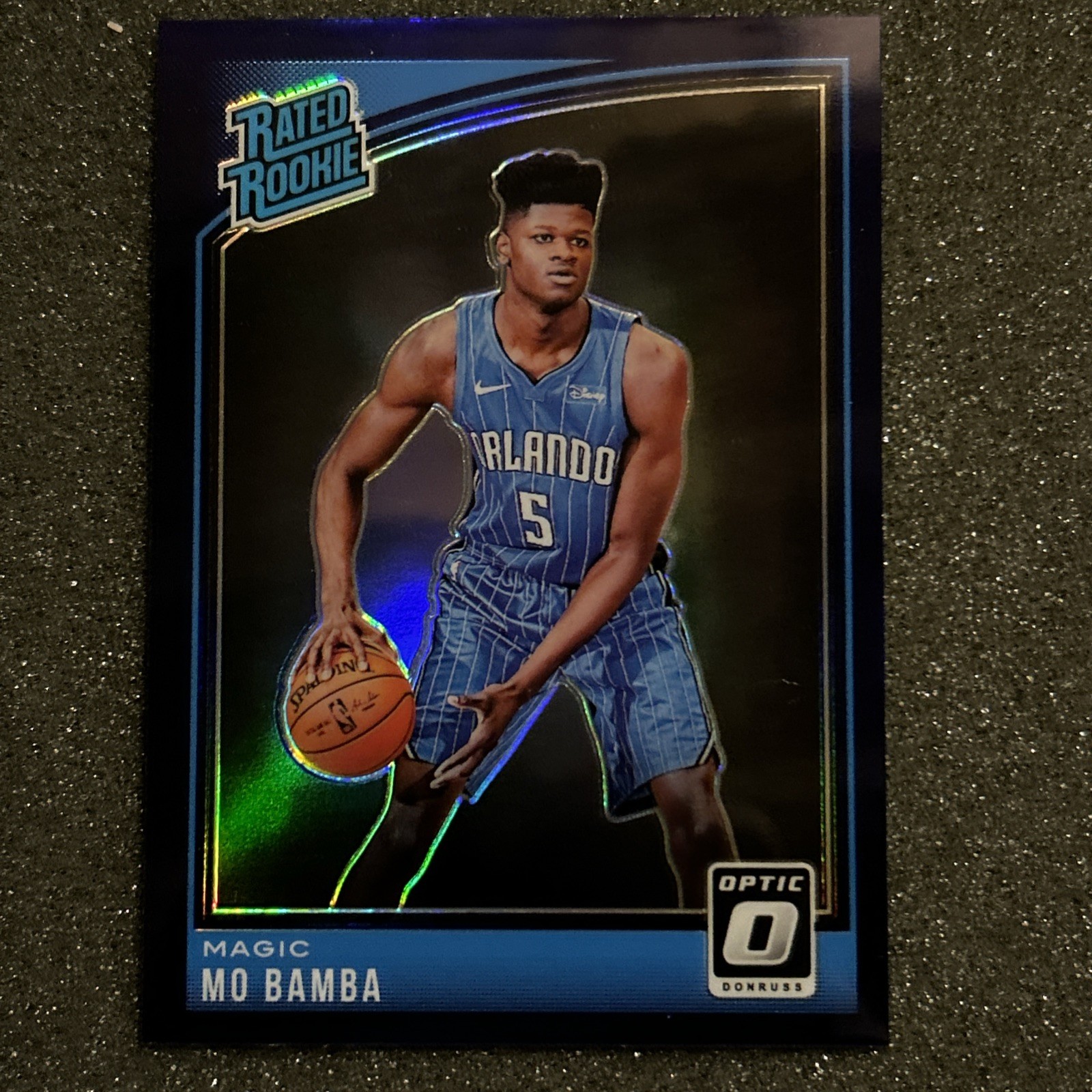 2018 Panini Donruss Optic Purple Holo Mo Bamba Rookie Prizm 160