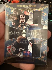 Bijan Robinson/Jamal Anderson 2024 Illusions Deja Vu Dual Relic DV-FAL Falcons