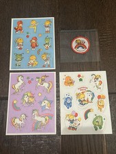 Vintage Rainbow Brite Stickers 3 sheets and Clothing Patch 1980s