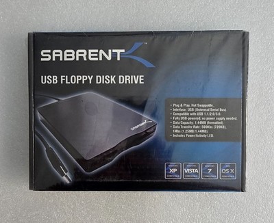 Sabrent USB External 3.5'' Floppy Disk Drive SBT-UFDB New Sealed USB 3.0