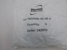 4 Pack FBSPX90-06-06-4 Female Pipe Swivel 90 Degree Bend 3/8" Hose X 3/8"