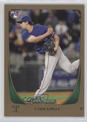 2011 Bowman Draft Gold Cody Eppley #33 5v2