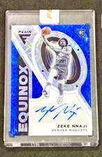 Zeke Nnaji RC Auto 1/5 Panini Flux Equinox Gold Encased Rookie SSP Nuggets 🔥