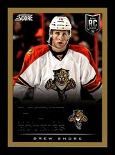 600. 2013-14 score . #633 Drew Shore . Hot Rookies RC Gold border . PWE