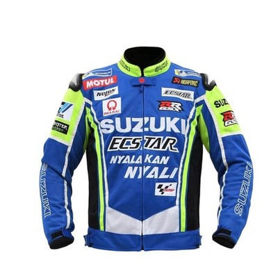 Riding Gear Suzuki Mesh Motorcycle Jacket Suzuki Blue Motorcycle
