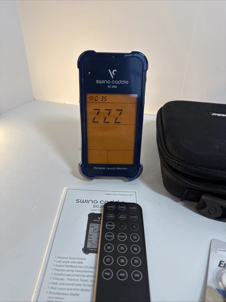 Voice Caddie Swing Caddie SC200 SC 200 Plus + Monitor de lanzamiento de golf con control remoto Foto 2 de 4