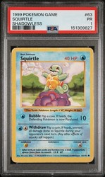 Squirtle 63/102 Base Set Shadowless Pokemon