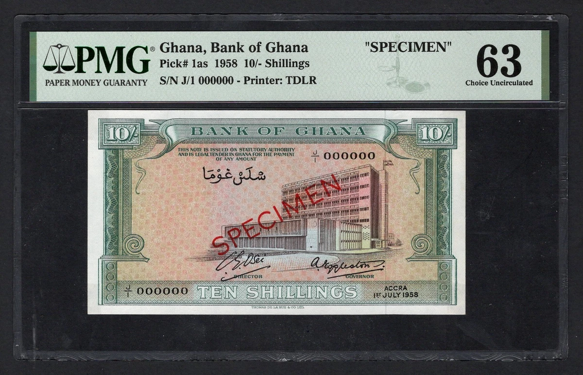 Ghanaian Paper Money Specimens for sale | eBay