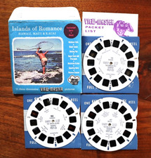 VIEW-MASTER Hawaiian Islands of Romance Maui Kauai, 66, 67, 72, 1951, 3 Reel Set