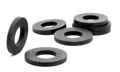 5/16'' ID x 3/4'' OD x 1/8'' Oil Resistant NBR Rubber Flat Washer Industrial Spacer