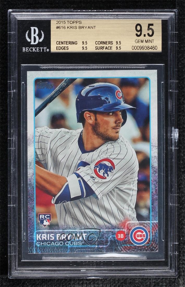 2015 Topps Kris Bryant (Batting) #616 BGS 9.5 GEM MINT Rookie RC 13fp