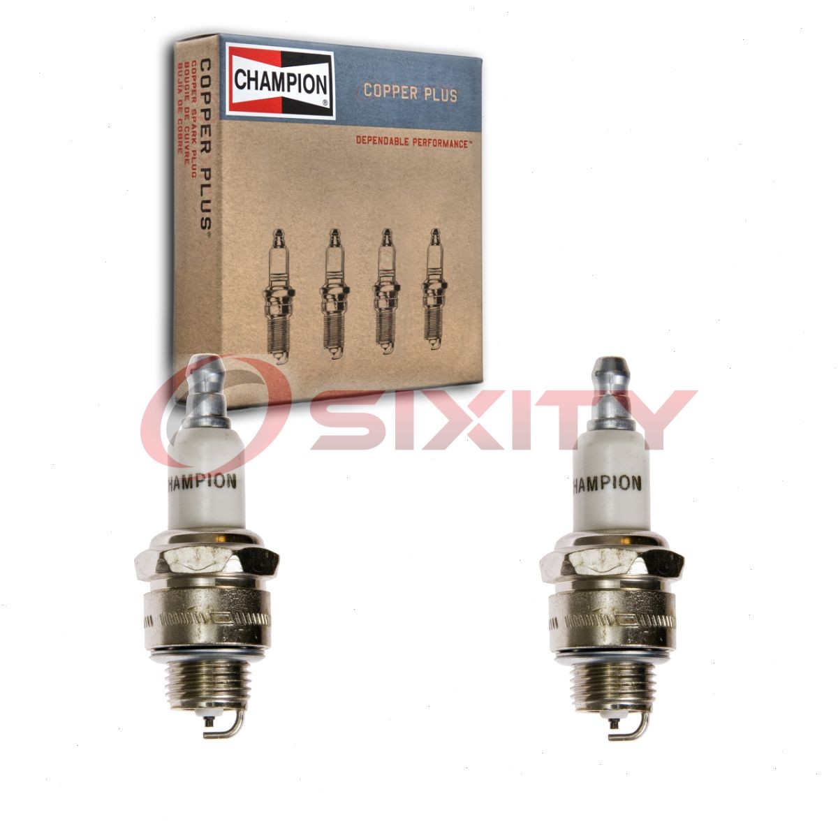 2 pc Champion Copper Plus 973-1 Spark Plugs for RJ19HX 92161 6787 5798 lm