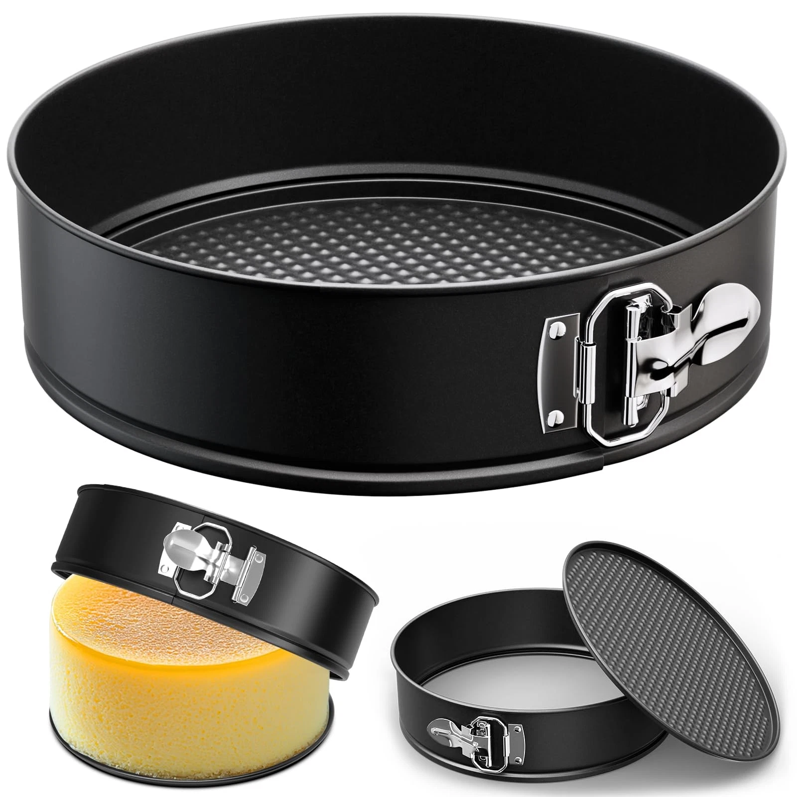 10 Inch Non Stick Springform Pan Tin Round Cheesecake Baking Mold for Pie Cake