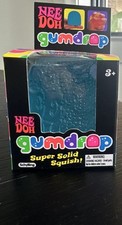 Schylling Nee Doh Gumdrop Super Solid Squish Tactile Squeeze Toy Blue 25313HY