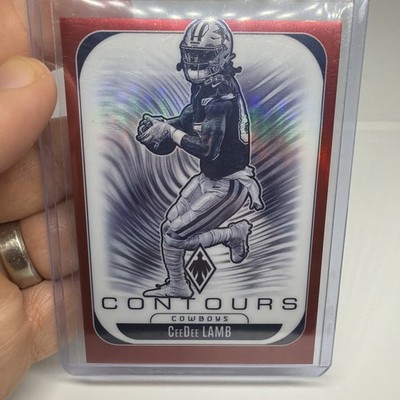 Panini 2025 Phoenix Contours CeeDee Lamb Red #9 Cowboys #/249 Football