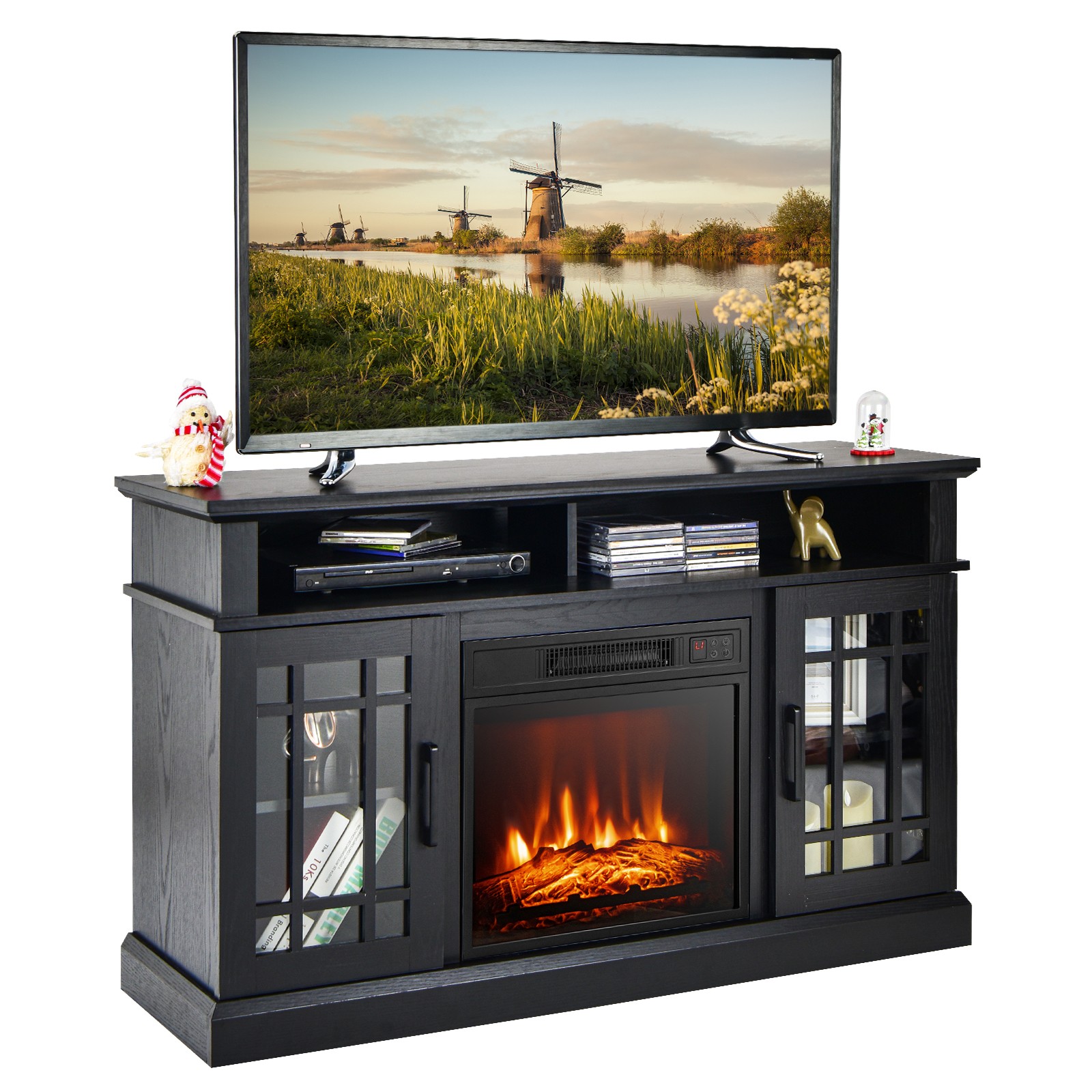 W/ 1400w Electric Fireplace For Tvs Up To 50 Inches