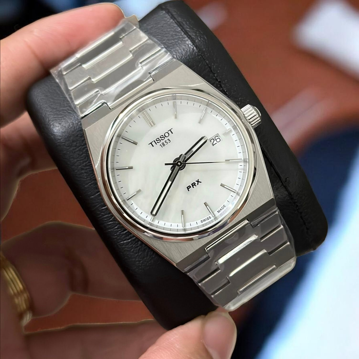 New Tissot PRX T137.210.11.111.00 White Mother Of Pearl Dial