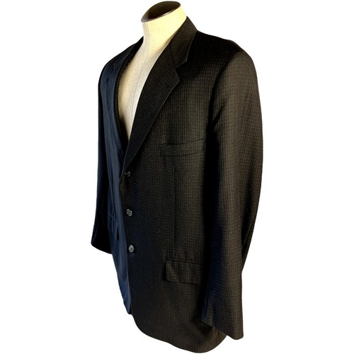 Corneliani Made In Italy Herren Dunkelgrau Wolle Blazer Sport Mantel Anzug Jacke 46 L - Bild 6 von 15
