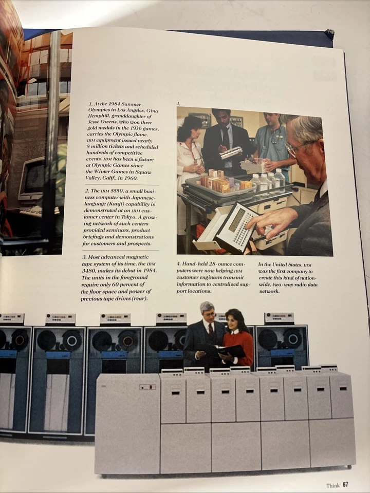IBM Think magazine, Sept 1989, 75th anniv issue w/SLIP CASE,vtg computers,photos - Image 4 of 4