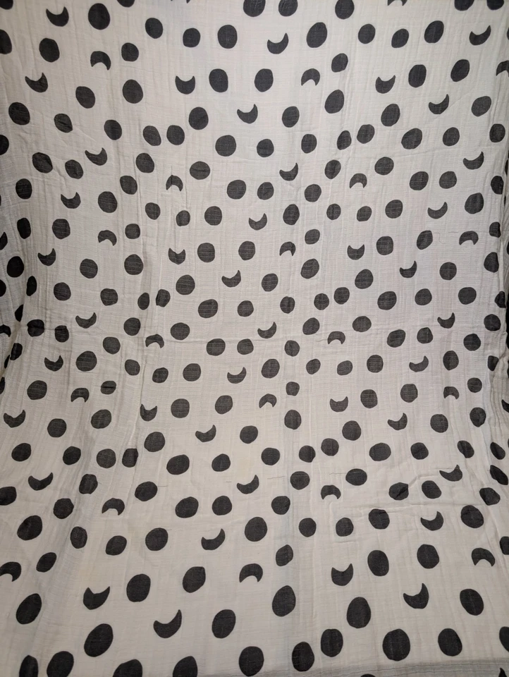 Oliver & Rain Muslin Baby Swaddle Blanket Organic Cotton Black White NWOT - Image 4 of 4