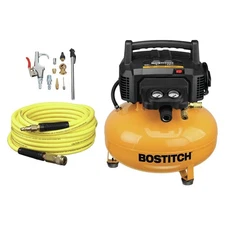 BOSTITCH Air Compressor Kit, Oil-Free, 6 Gallon, 150 PSI (BTFP02012-WPK)