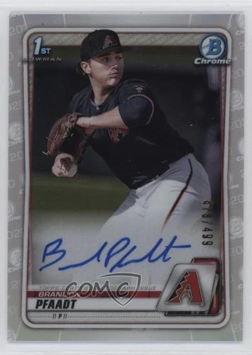 2020 Bowman Draft Chrome Picks Refractor /499 Brandon Pfaadt #CDA-BP Auto