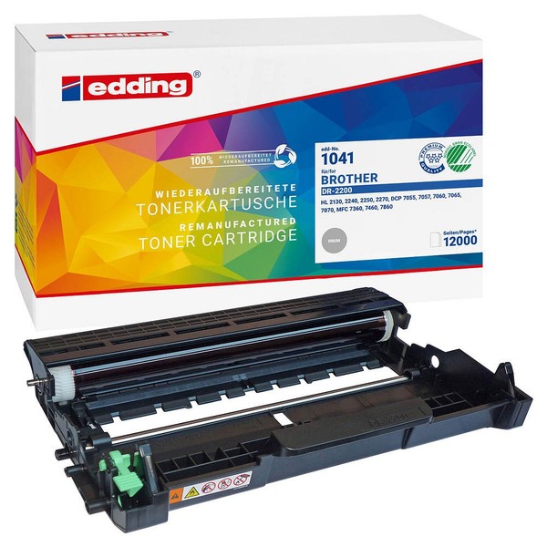 Edding EDD-1041 Schwarz Trommel Kompatibel Zu Brother DR-2200-image