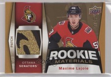 2018-19 Upper Deck Rookie Materials 17/25 Max Lajoie Maxime #RM-ML Patch 0c3