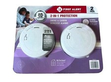 First Alert Precision Detection Smoke  Carbon Monoxide Alarm, 2 Pack
