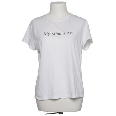 Zara Basic, T-shirt, Größe: M, Weiß, Print, Damen #4Gv