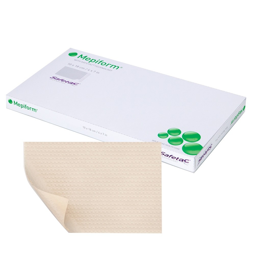 Mepiform Self-Adherent Soft Silicone Gel Dressing, 2" x 3" BOX OF 5  8-25 EXP