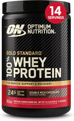 Gold Standard 100% Whey Protein Powder, Double Rich Chocolate, 1 Pound (Pack of