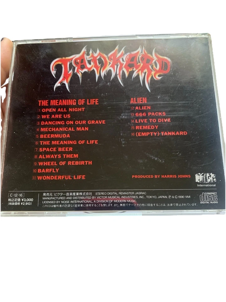 TANKARD the meaning of life + alien JAPAN CD VICP-99 MIT OBI 1990 THRASH METAL - Bild 4 von 4