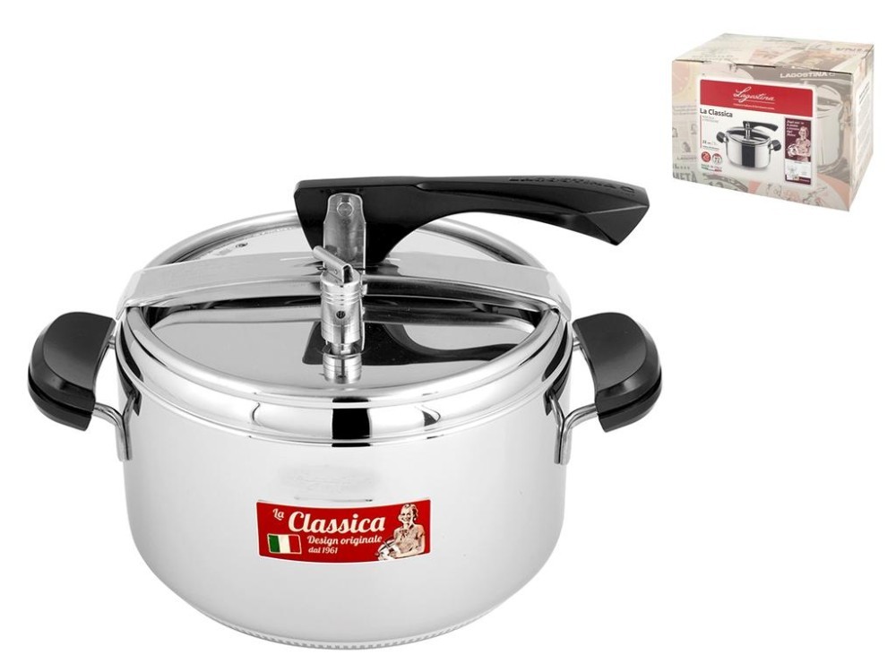 Pressure Cooker LAGOSTINA The Classic in Steel 5 Liters