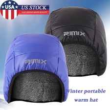 Winter Duck Down Earflap Hat Waterproof Windproof Fleece Warm Beanie Hat for Ski