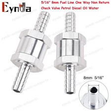 2pcs 516 8mm Fuel Line One Way Non Return Check Valve Petrol Diesel Oil Water