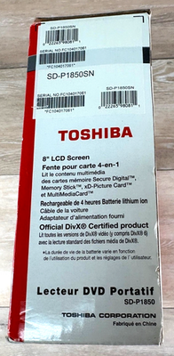 Toshiba SD-P1850 Portable DVD Player (8