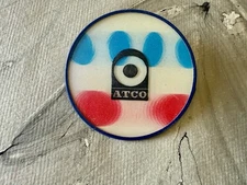 ATCO Uncommon Promo Vari-Vue Button  2 1/2" Wiggle Picture Flasher RECORD LABEL