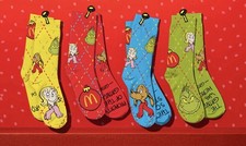 McDonalds 2025 Grinch Meal Socks- Complete Set All 4 Colors 