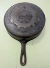 Griswold #8 Small Block Logo Early Handle Cast Iron Skillet 704J